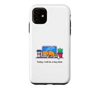 Custodia per iPhone 11 Oggi sarò un pigro Blob No Cat Not Today Kitten Funny