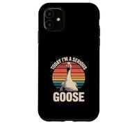 Custodia per iPhone 11 Oggi sono un'oca seria, umorismo retrò