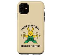 Custodia per iPhone 11 Ogni coniglio era Kung Fu combattendo Karate Rabbit