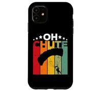Custodia per iPhone 11 Oh Chute Skydiving Parachutist Skydive Parachuting Skydiver