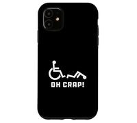 Custodia per iPhone 11 Oh Crap Wheelchair Birthday Handicap Disability Funny