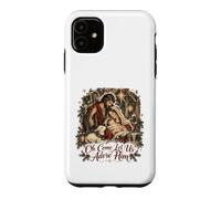 Custodia per iPhone 11 Oh Vieni, lasciaci adorare il presepe