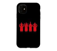 Custodia per iPhone 11 Ohio Gnomes Graphic Design Minimalist Art Style