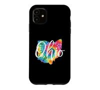 Custodia per iPhone 11 Ohio Tie Dye Vintage Inspired Classic