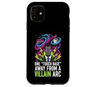 Custodia per iPhone 11 One Touch Base Away From A Villain Arc Funny Office Humor