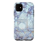Custodia per iPhone 11 Opera d'arte blu della Cattedrale Toscana