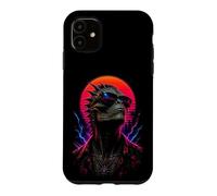 Custodia per iPhone 11 Opera d'arte extraterrestre alieno rettiliano retrò