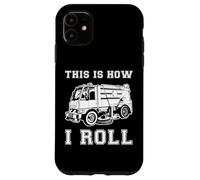 Custodia per iPhone 11 Operaio di servizio pubblico di pulizia del camion della spazzatrice stradale