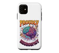 Custodia per iPhone 11 Orgogliosamente Neurospicy Cervello Colorato ADHD Neurodiversità Gioia