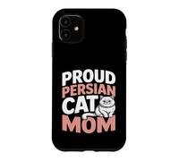 Custodia per iPhone 11 Orgoglioso gatto persiano mamma carino gattini persiani