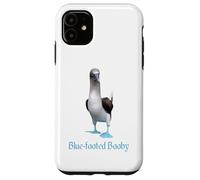 Custodia per iPhone 11 Ornitologia della razza di uccelli Booby dai piedi blu