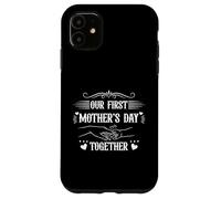 Custodia per iPhone 11 Our First Mothers Day Matching Outfit mamma e bambino