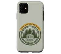 Custodia per iPhone 11 Paddle Your Own Canoa Retro Cabin Outdoor