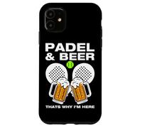 Custodia per iPhone 11 Padel & Beer divertente padel ball giocatore