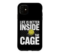Custodia per iPhone 11 Padel Doppio Life Is Better Inside The Cage Padel
