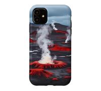 Custodia per iPhone 11 Paesaggio geotermico dello sfiato del vapore delle pianure vulcaniche islandesi