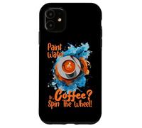 Custodia per iPhone 11 PAINT WATER OR COFFEE SPIN THE WHEEL
