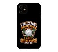 Custodia per iPhone 11 Pallavolo Servire Con Scopo Giocatore Grafica