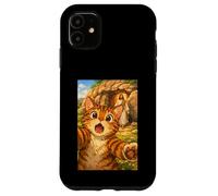 Custodia per iPhone 11 Pasqua Meme Gatto Prendendo Selfie Gesù Resurrezione Cristiano