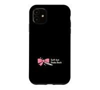 Custodia per iPhone 11 Pastel Horror Girly Slasher Finale Ragazza Rosa Goth Vibes