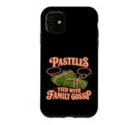 Custodia per iPhone 11 "Pastes - Legato ai pettegolezzi familiari" Cibo portoricano