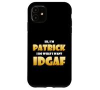 Custodia per iPhone 11 Patrick Costume IDGAF Funny Meme Halloween Costume For Pat