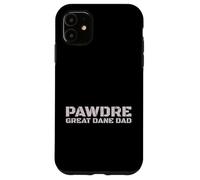 Custodia per iPhone 11 PAWDRE Great Dane Dad Dog Lover Design