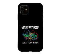 Custodia per iPhone 11 PC Gamer WASD My Way Out Of Bed Funny Gaming