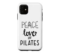 Custodia per iPhone 11 Peace Love and Pilates is My Happy Hour In My Pilates Era