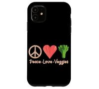 Custodia per iPhone 11 Peace Love Verdure