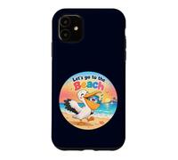 Custodia per iPhone 11 Pelikanugel salva pesce sulla spiaggia Andiamo to the Beach