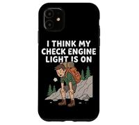 Custodia per iPhone 11 Penso che la spia del mio motore di controllo sia accesa con una divertente grafica escursionistica