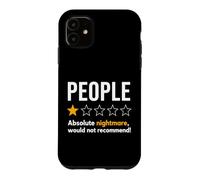 Custodia per iPhone 11 People One Star Rating Absolute Nightmare Graphic T-Shirt