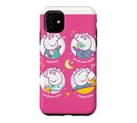 Custodia per iPhone 11 Peppa Pig Sleepy Time