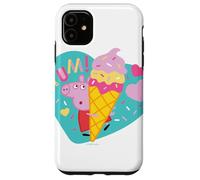 Custodia per iPhone 11 Peppa Pig Yum Ice Cream