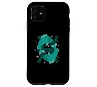 Custodia per iPhone 11 Pesci segno zodiacale come oroscopo animale