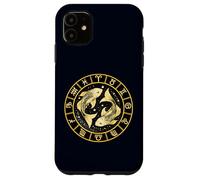 Custodia per iPhone 11 Pesci Zodiaco Koi Pesce Astrologia Ruota Arte Celeste