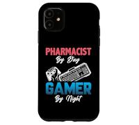 Custodia per iPhone 11 Pharmacist By Day Gamer By Night - Funny Pharmacy Saying