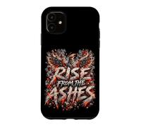 Custodia per iPhone 11 Phoenix Rise From the Ashes Fire Wings Dark Fantasy Art