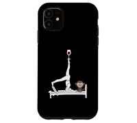 Custodia per iPhone 11 Pilates vino Reformer Pilates con scimmia