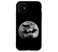 Custodia per iPhone 11 Pipistrelli a Luna Piena Gothic Dark Art