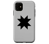 Custodia per iPhone 11 PISTOLA SIMBOLO BANDIERA MAPUCHE 8 PUNTI