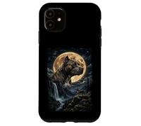 Custodia per iPhone 11 Pitbull con Luna - cani