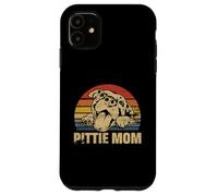 Custodia per iPhone 11 Pittie Mom Pitbull Mama Dog Lovers Gift Mothers Day Gift