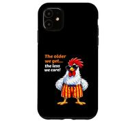 Custodia per iPhone 11 Più invecchiamo e meno ci interessa Funny Rooster Summer Mood!