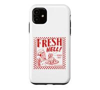 Custodia per iPhone 11 Pizza Satan "Fresh Hell" Satan Occult Satanic Lucifer