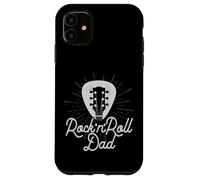 Custodia per iPhone 11 Plettro per chitarra con logo Rock And Roll Dad