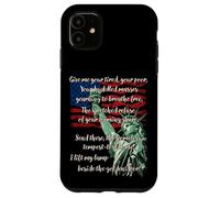 Custodia per iPhone 11 Poesia sulla Statua della Libertà, libertà