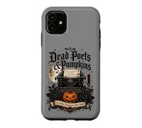 Custodia per iPhone 11 Poeti morti e zucche Poetcore Lettura Halloween