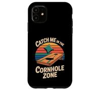 Custodia per iPhone 11 Poltrona a sacco "Catch Me In The Cornhole Zone"